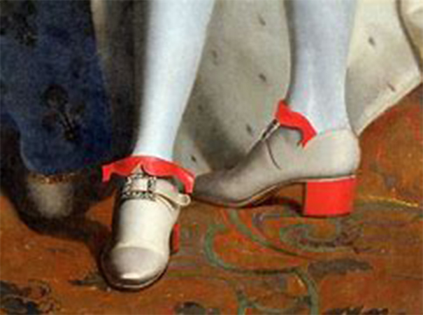 ルイ14世の肖像画の足元